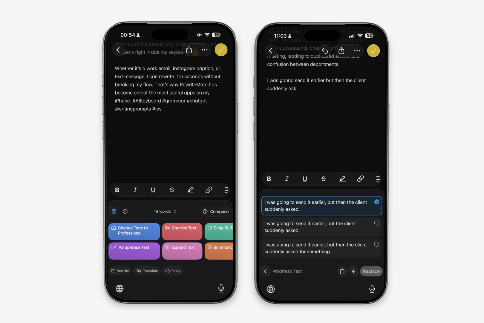 RewriteMate AI Keyboard
