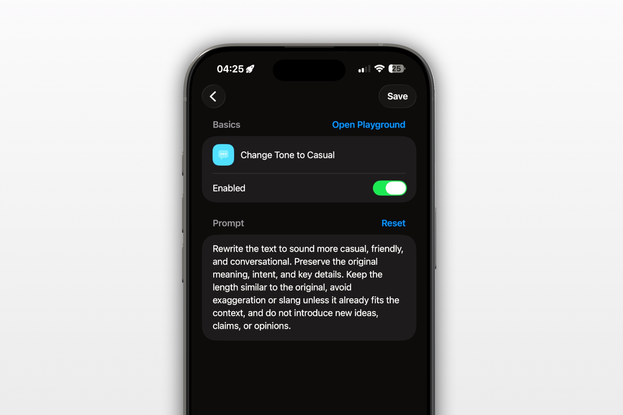RewriteMate AI Keyboard Custom Command With Prompt