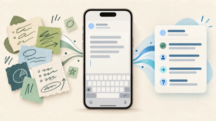How to Turn Meeting Notes Into a Clear Follow-Up Email on iPhone