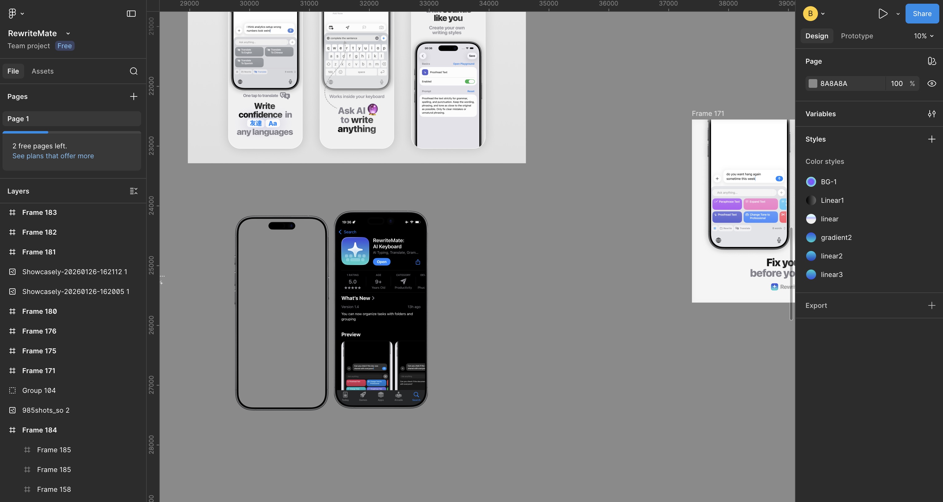 Figma device frames