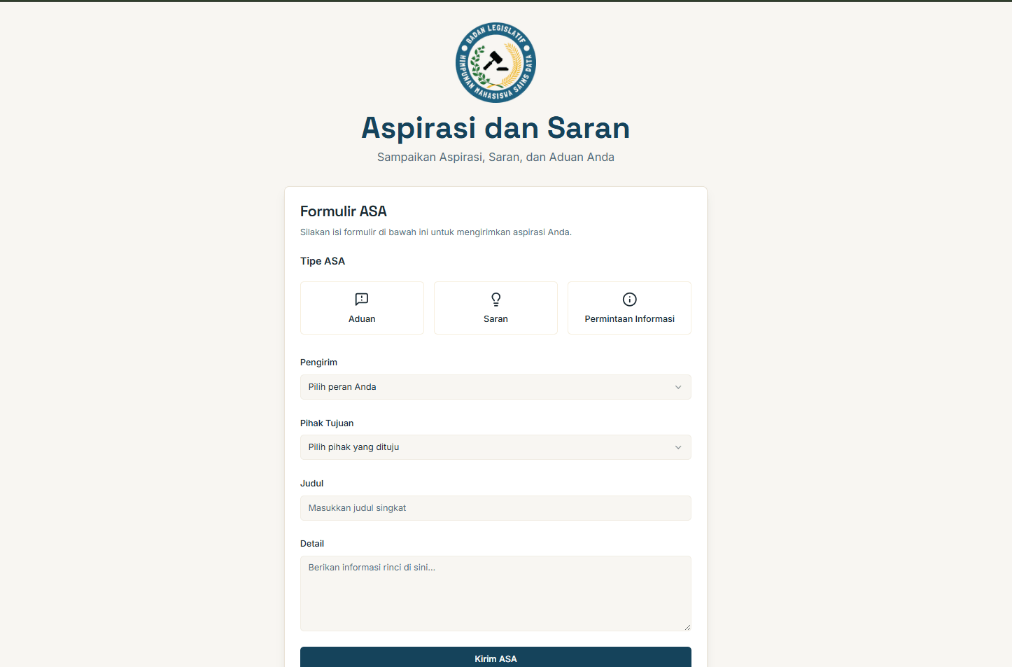 ASA HMSD Adyatama: Wadah Aspirasi dan Saran Mahasiswa