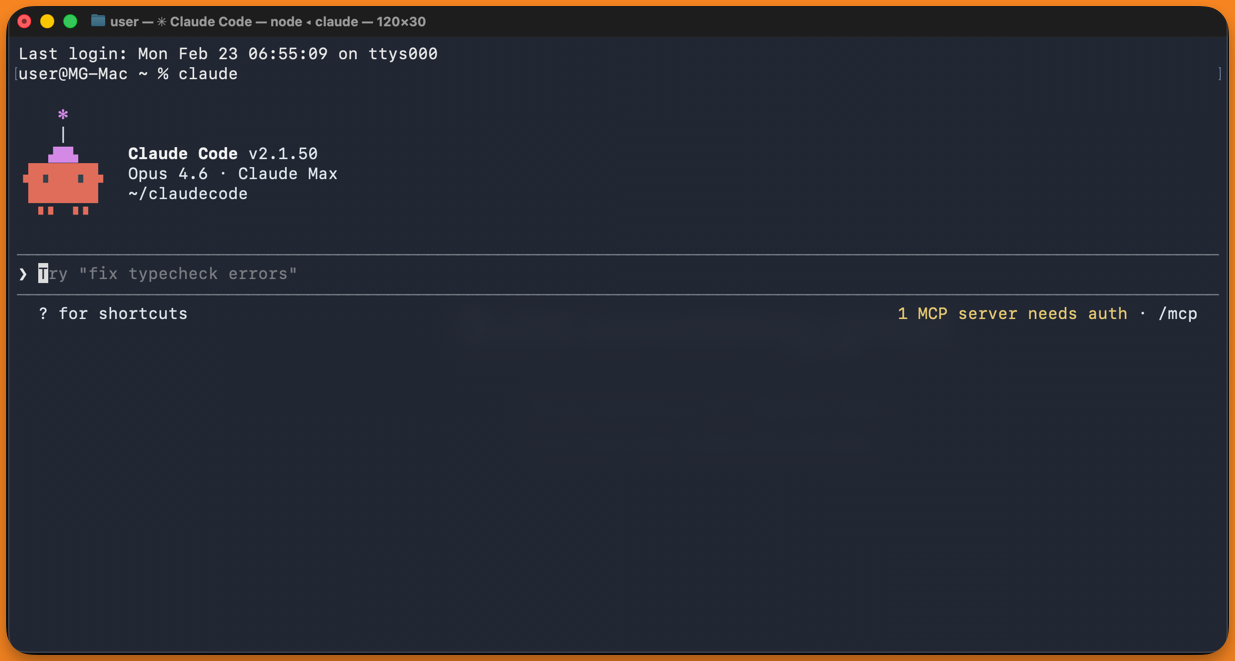 Успешная авторизация
