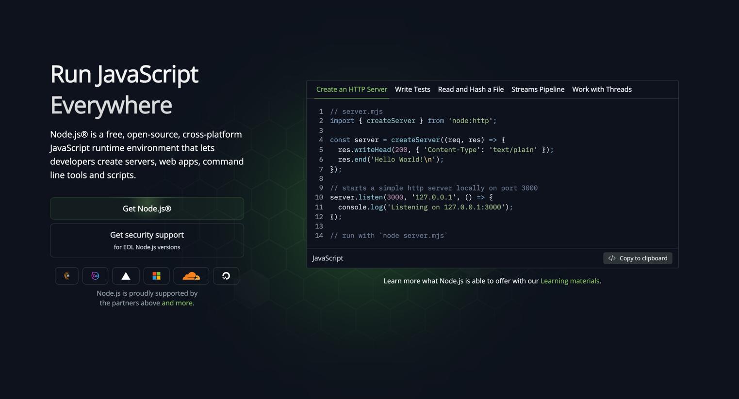 Установка Node.js