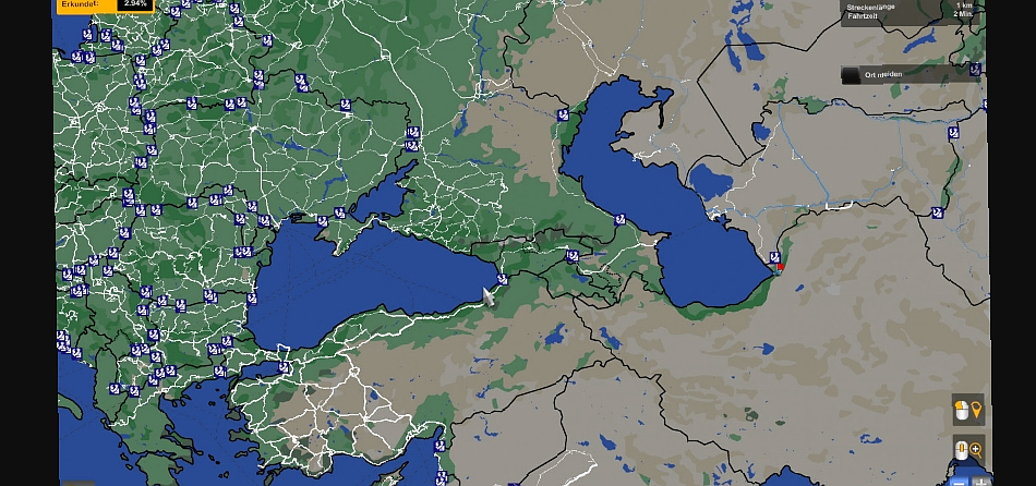 МОД Worlds Combined Background Map v1.2 ДЛЯ EURO TRUCK SIMULATOR 2