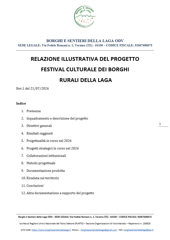 Relazione Illustrativa del Progetto