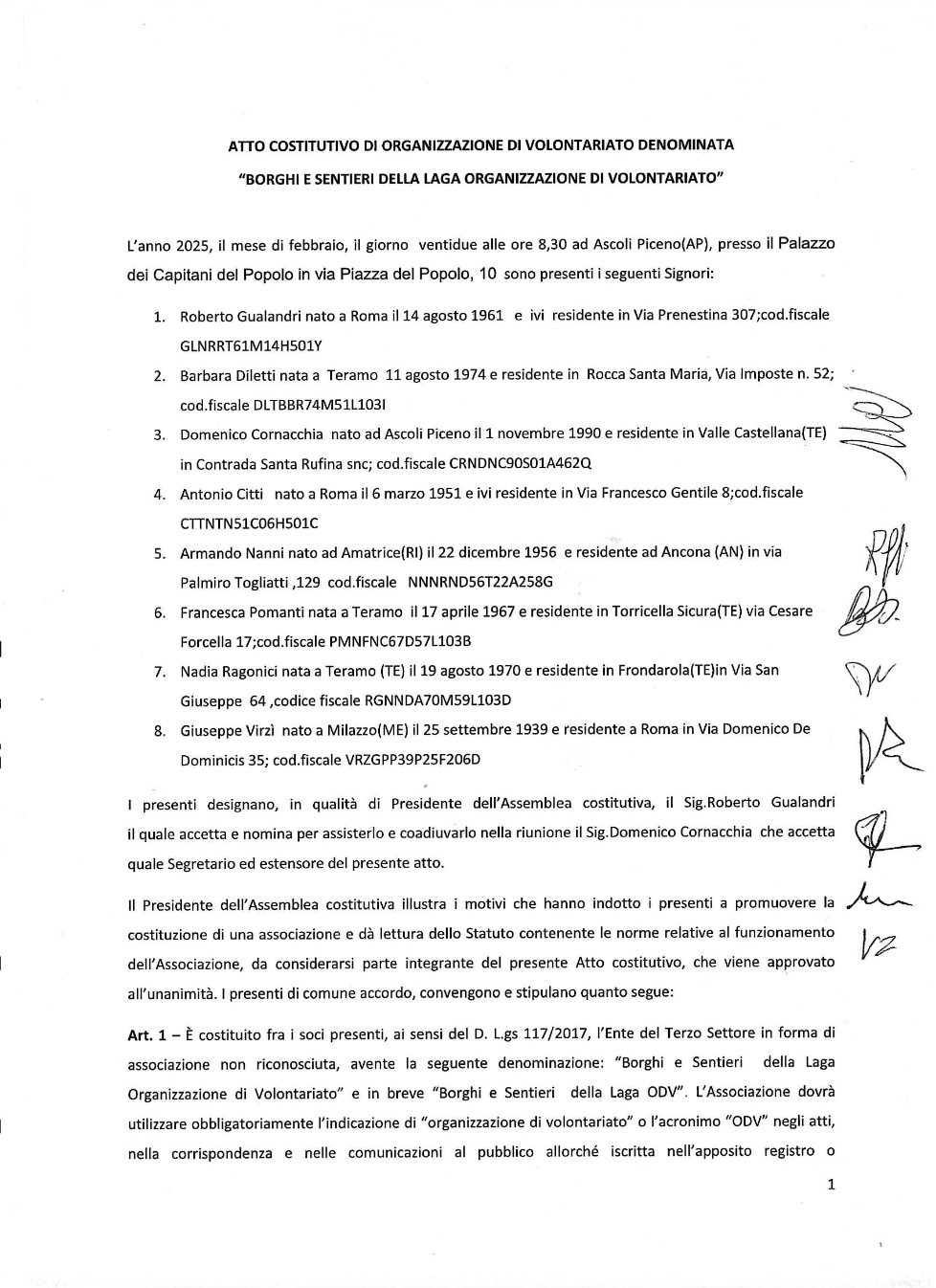 Atto Costitutivo