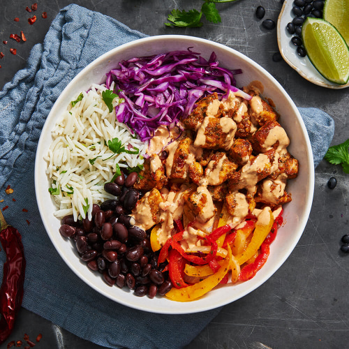 Calories in My Muscle Chef Chipotle Chicken Burrito Bowl calcount