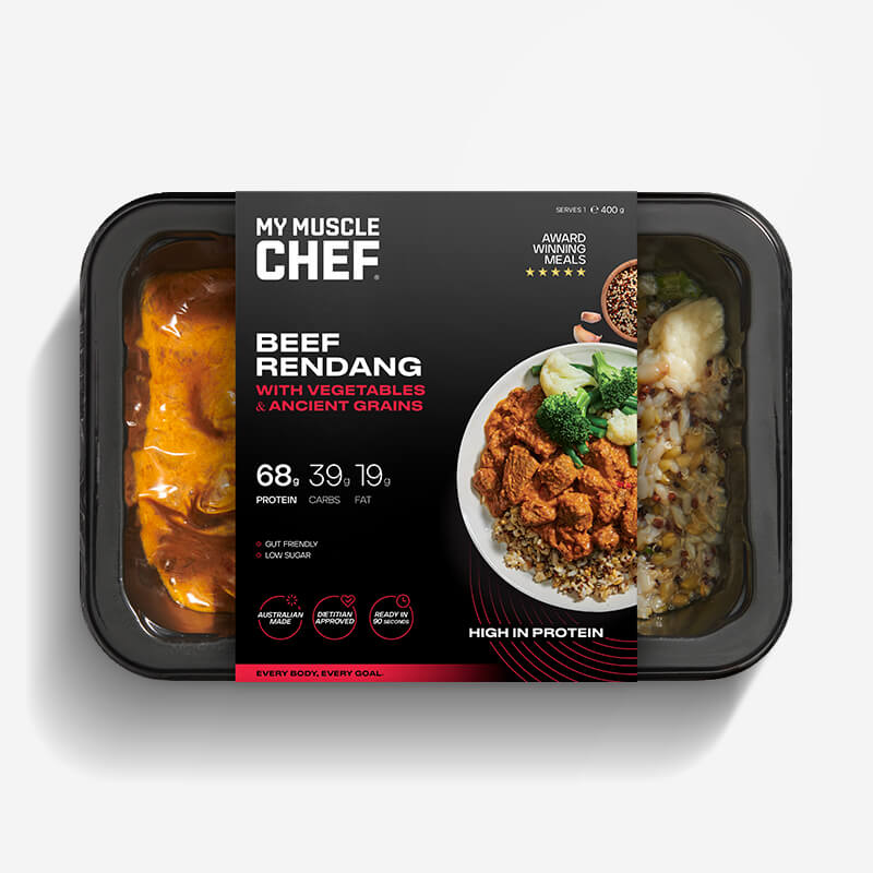 Calories in My Muscle Chef Beef Rendang with Vegetables & Ancient