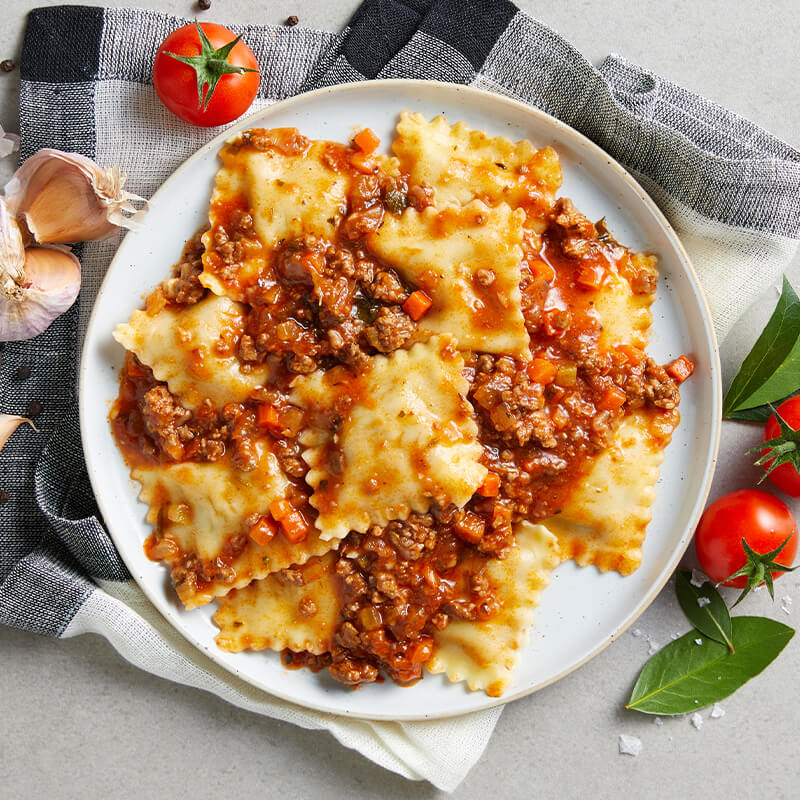 Beef Ravioli With Napolitana Sauce