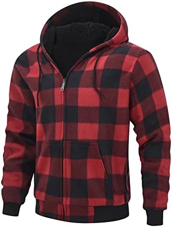 Vue 2 de Hommes Carreaux Hoodie