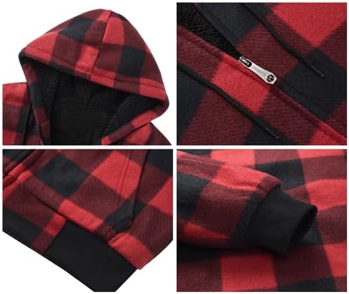 Vue 5 de Hommes Carreaux Hoodie