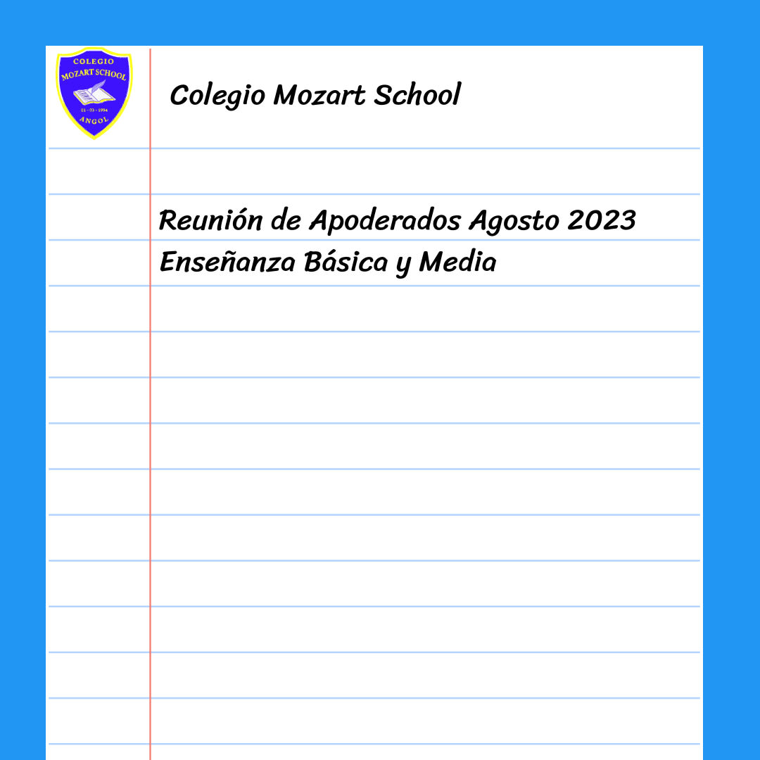 Reunión de Apoderados Niveles Enseñanza Básica y Media Agosto 2023