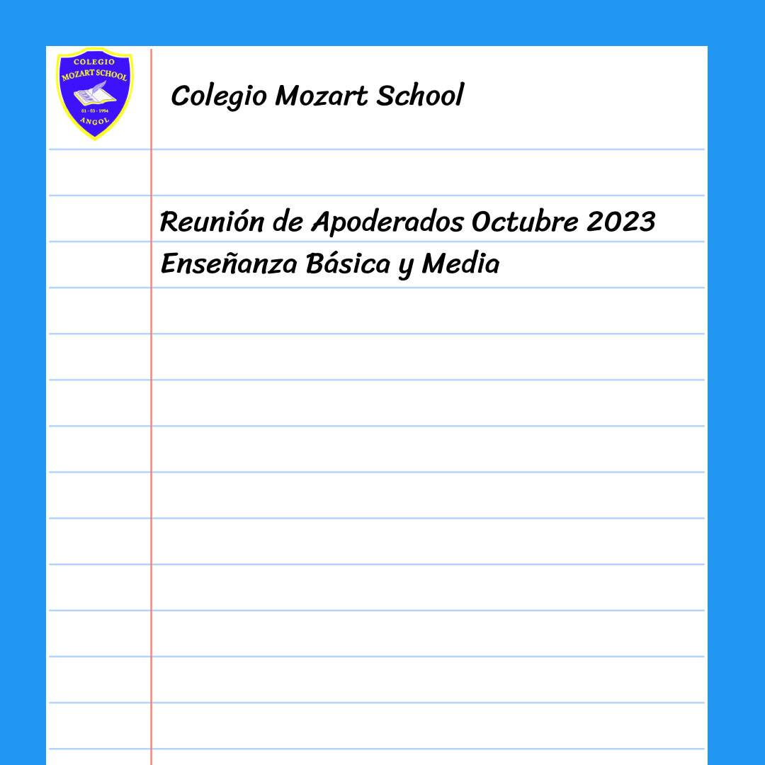 Reunión de Apoderados Niveles Educación Básica y Media Octubre 2023