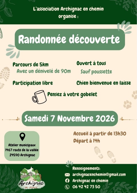 Randonnée découverte - ARCHIGNAC — Archignac
