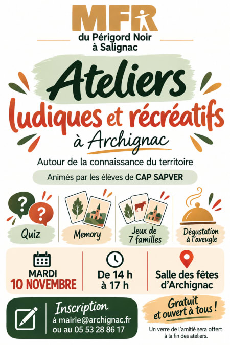 Ateliers ludiques et recreatifs — Archignac