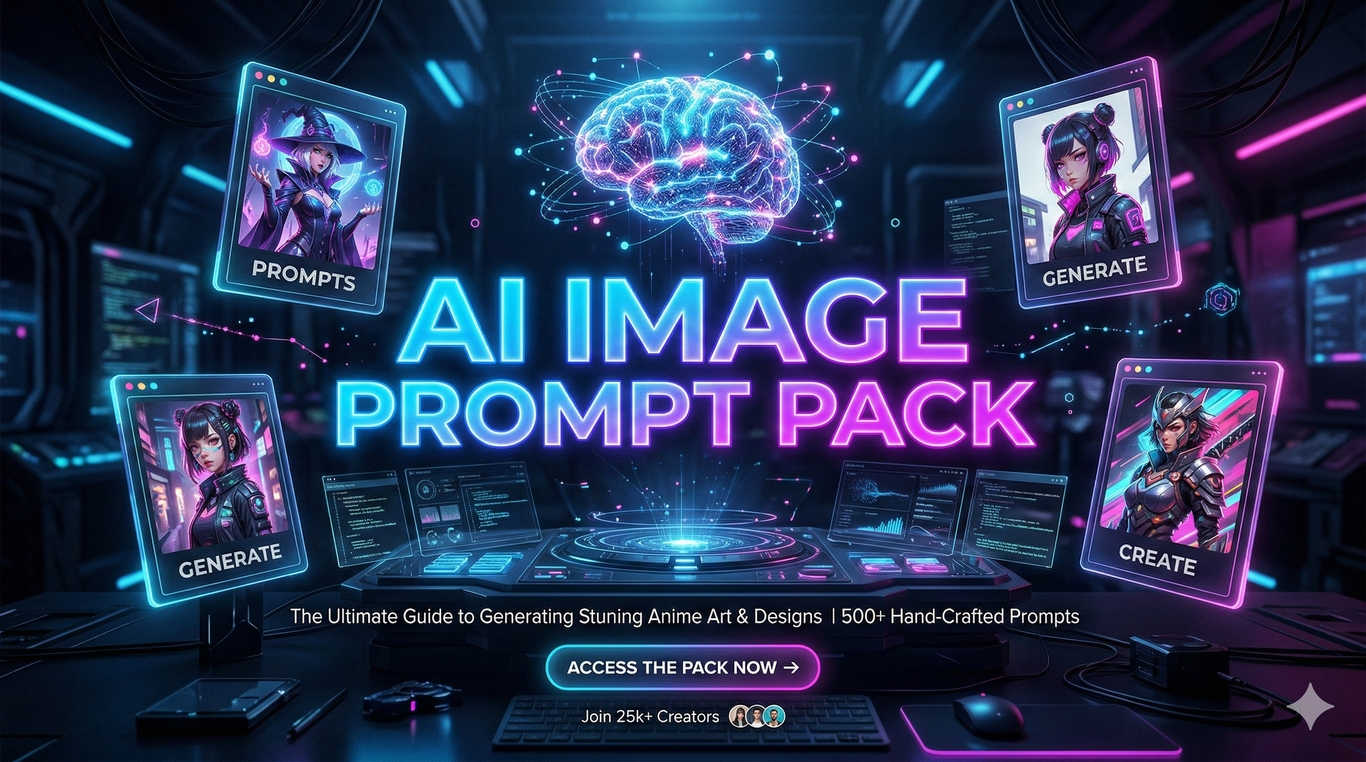 Ultimate AI Image Generation Prompt Pack – 1000+ High-Converting Prompts