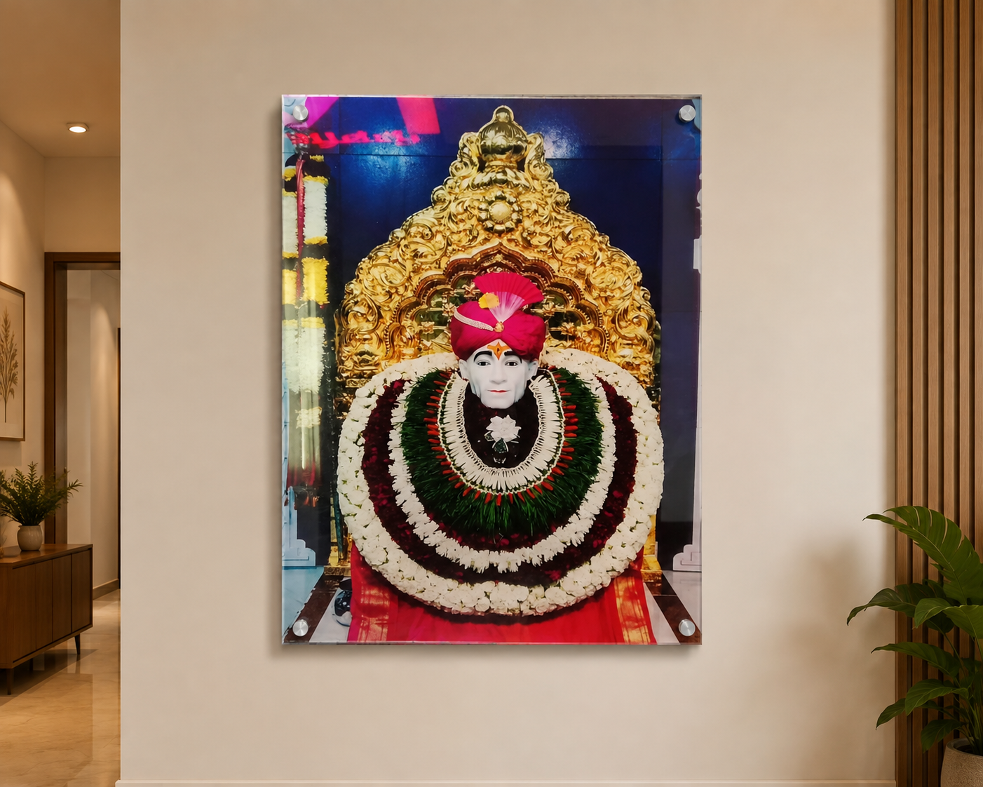 Acrylic UV Printed Gajanan Maharaj Photo 3