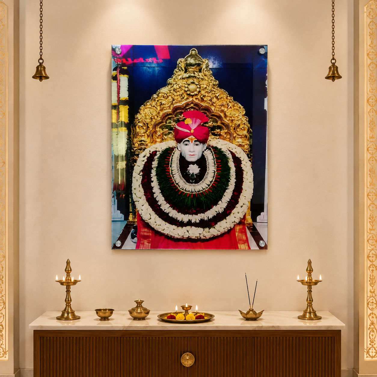 Acrylic UV Printed Gajanan Maharaj Photo 2
