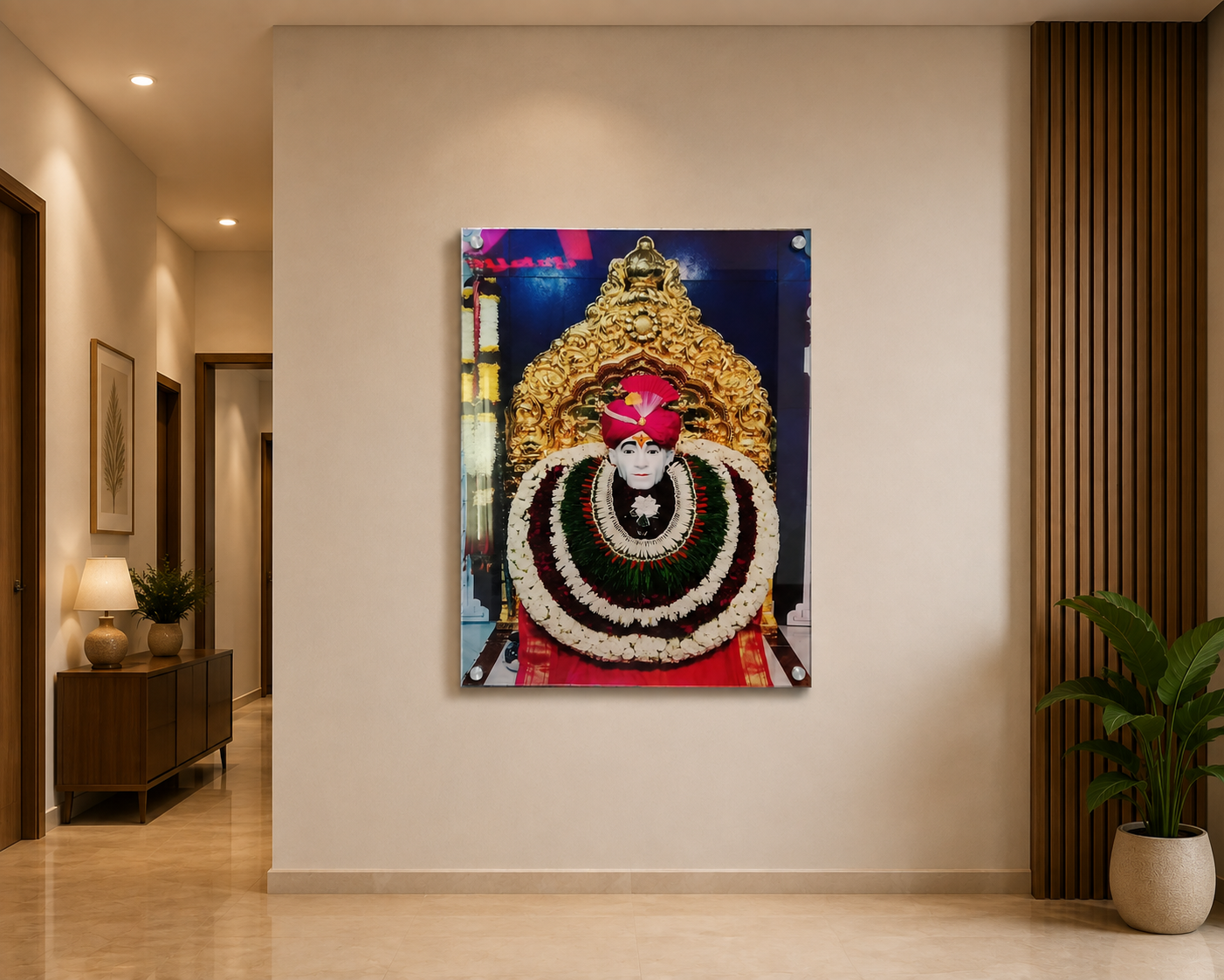 Acrylic UV Printed Gajanan Maharaj Photo 4