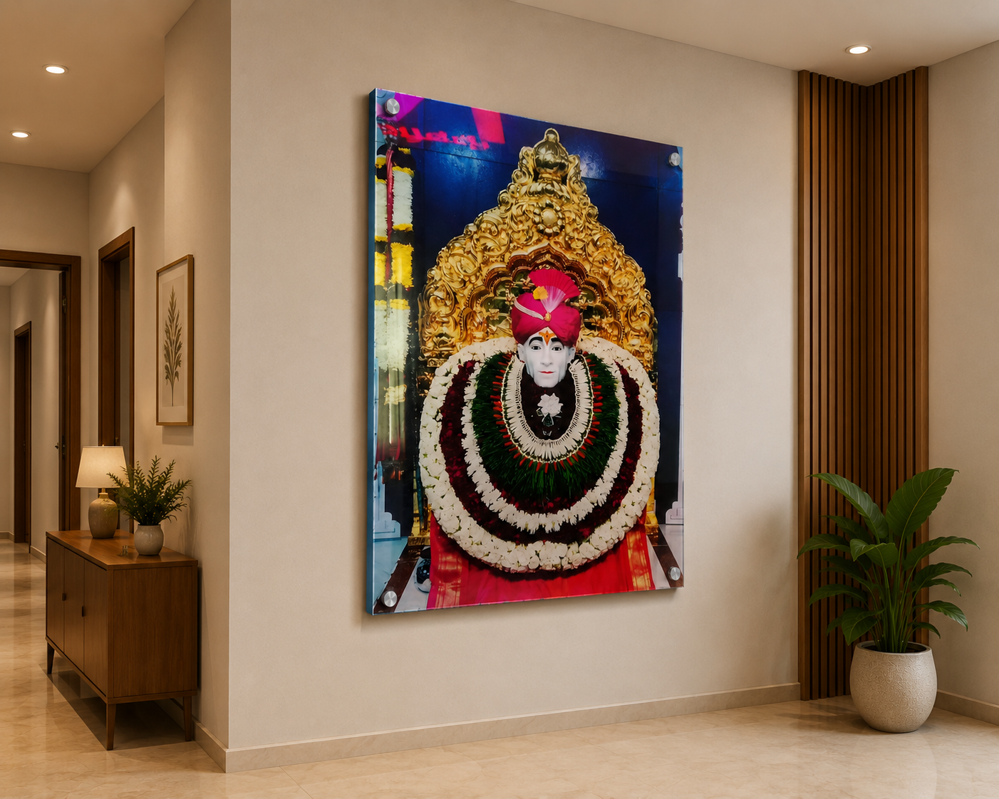 Acrylic UV Printed Gajanan Maharaj Photo 5