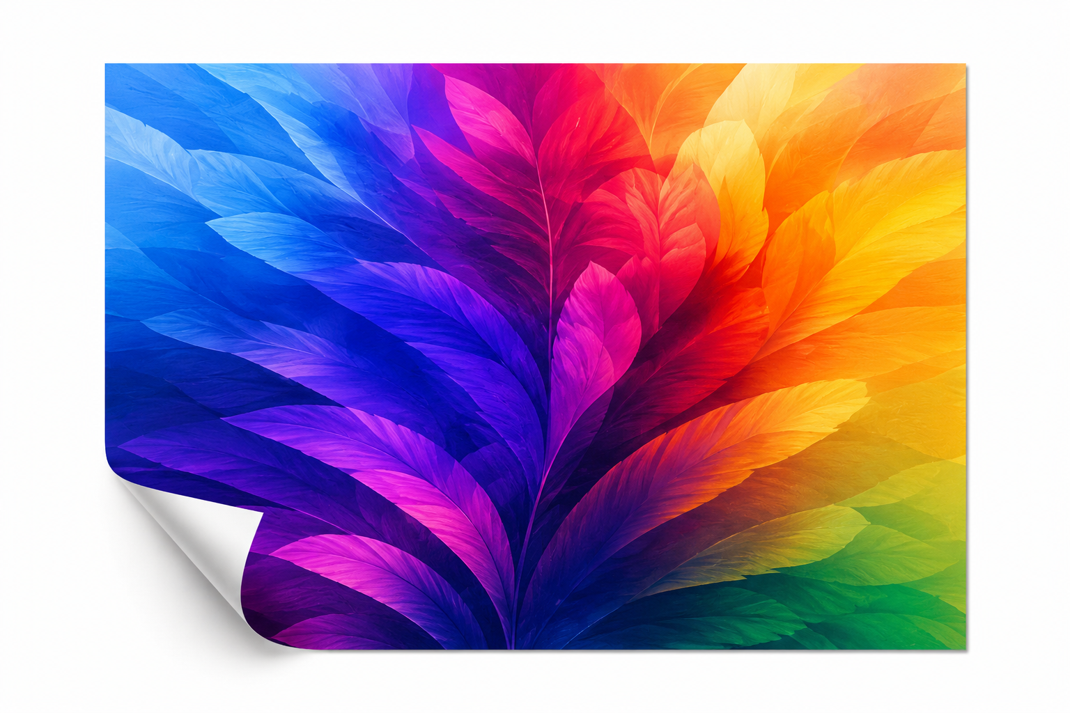 Abstract Gradient Artistic Vinyl Poster - UV-Printed 3