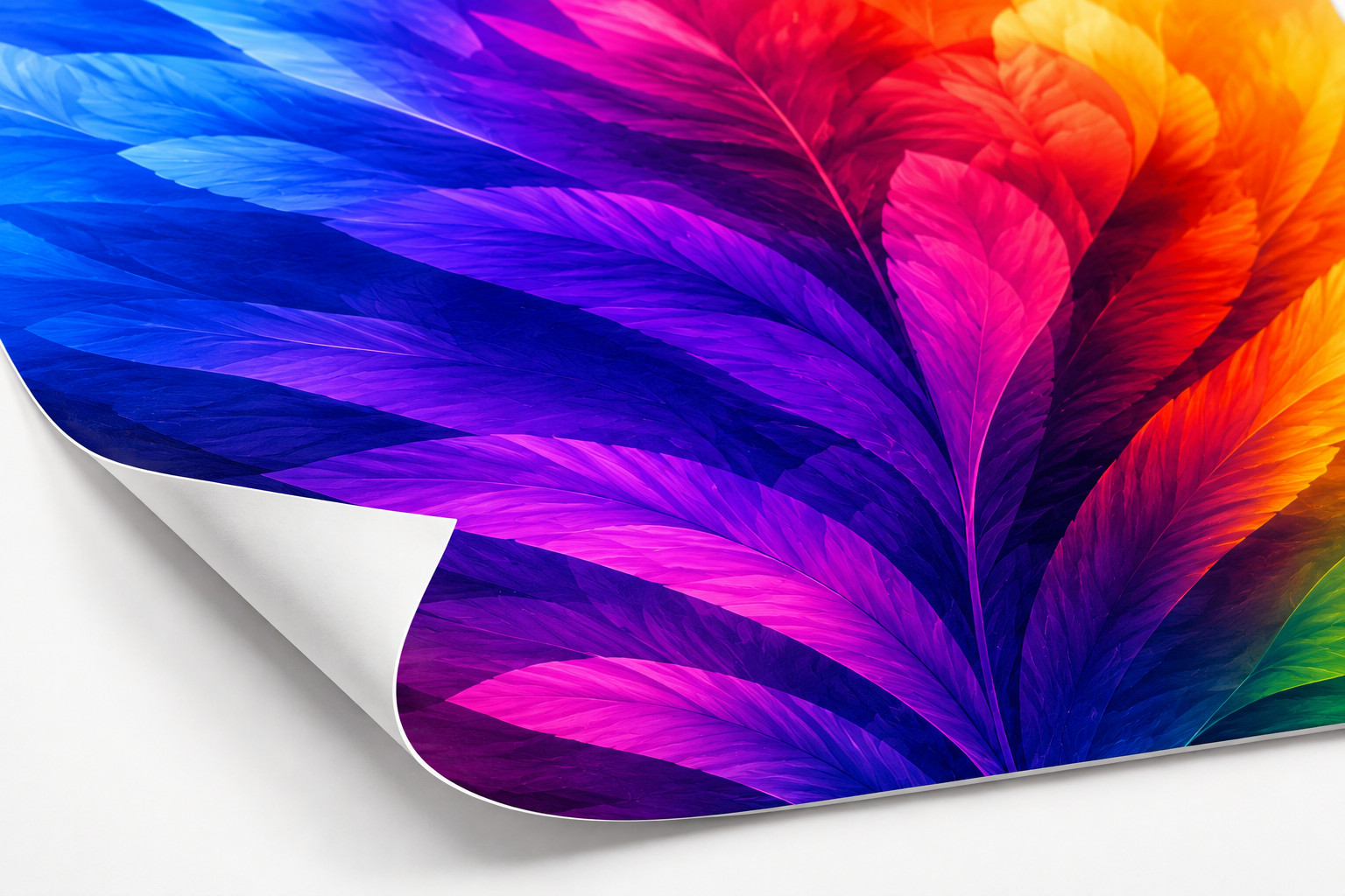 Abstract Gradient Artistic Vinyl Poster - UV-Printed 2
