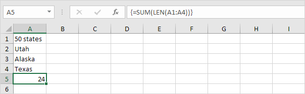 How To Count The Number Of Characters In A Cell