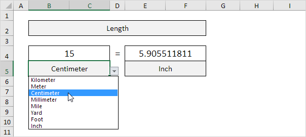 How to Convert Measurements to Inches in Excel