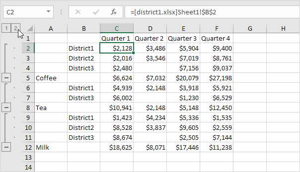 how-to-use-the-consolidate-data-in-multiple-worksheets-excel-examples