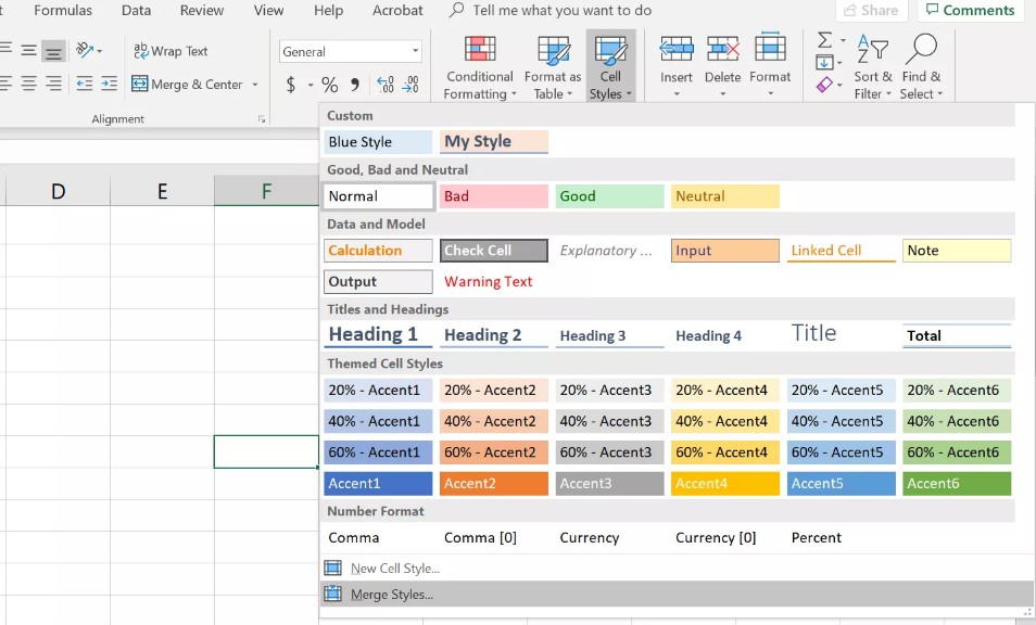 How to Use Cell Styles Format Excel Spreadsheets