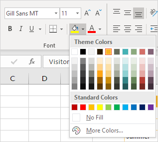 How to Change a theme in Excel – Excel Examples