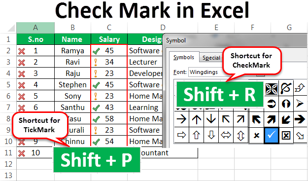 how-to-add-and-insert-tick-icon-in-excel-scc-mobile-legends