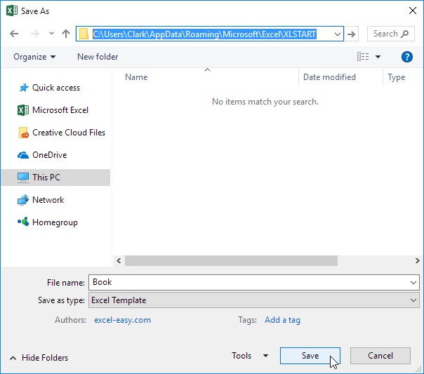 How to Customize default template in Excel Excel Examples