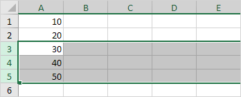 row wont delete in excel for mac
