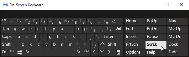 Scroll Lock Shortcut Key In Excel Excel Examples