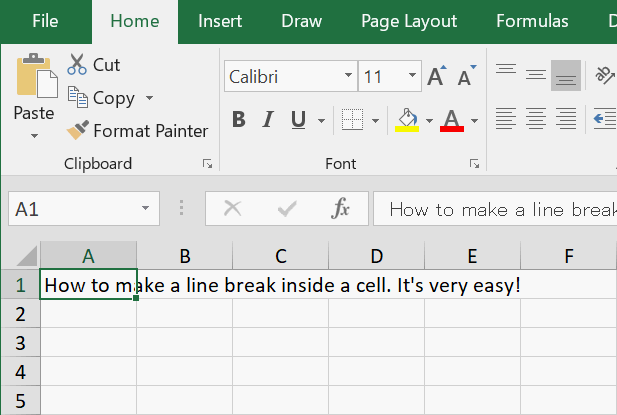 Insert A Line Break Shortcut Key In Excel Excel Examples 7716