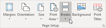 how to insert page breaks in pdf