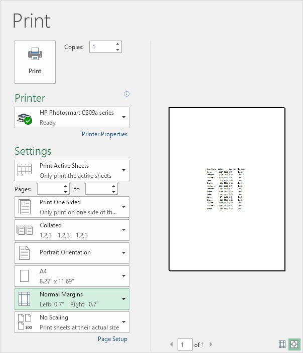 How to print center on page in excel - Excel Examples