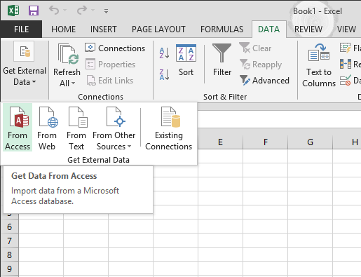 How To Import Data From Access Database Into Excel Excel Examples 0849