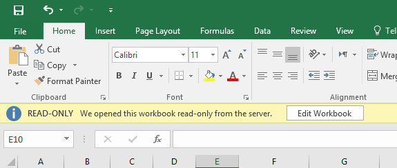 How To Make A Workbook Read Only In Excel Excel Examples