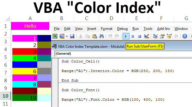 How To Set The Background Color(VBA) In Excel – Excel Examples