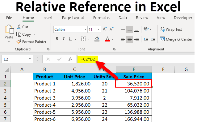 How To Use Relative References In Excel Excel Examples 4478