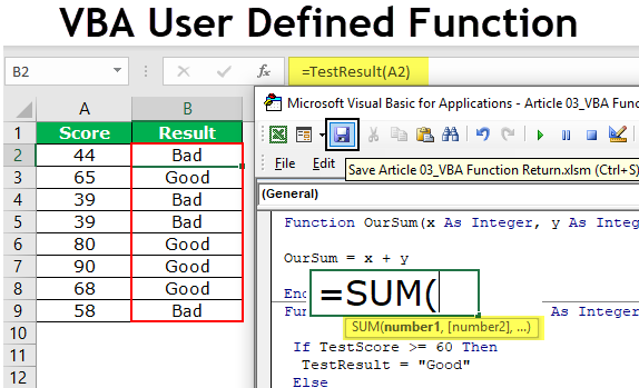 How to Create User Defined Function In Excel