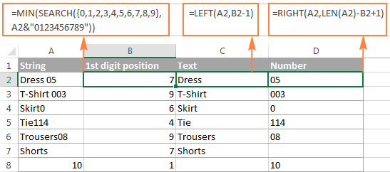 Cut String Until Character Excel