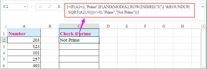 How To Check For Prime Numbers In Excel