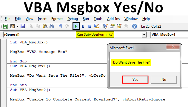 How to use the Message Box Function in Excel