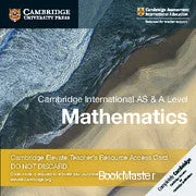Cambridge International AS & A Level Mathematics Digital Teacher’s Resource Access Card