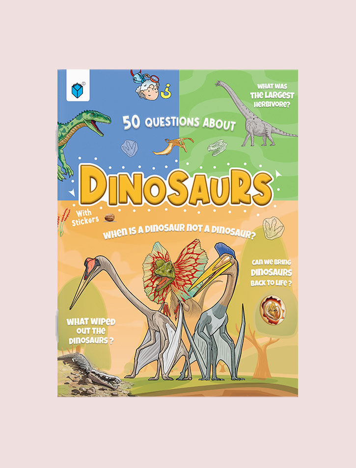 50 Questions About: Dinosaurs with Stickers & Poster