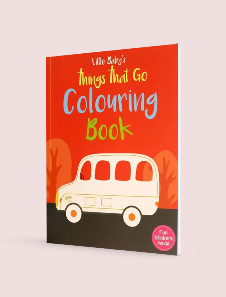 Little Baby's Things That Go Colouring & Stickers Book