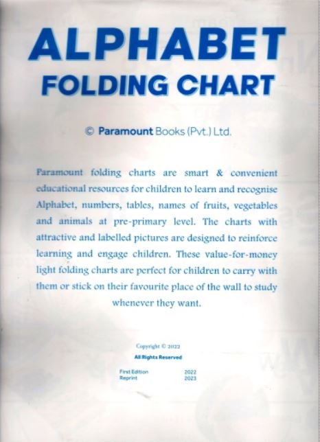 Paramount Alphabet Folding Chart